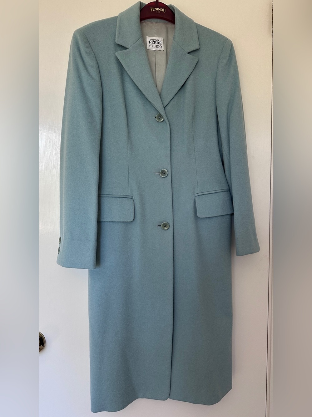 Gianfranco Ferre Studio Wool Cashmere Long Coat